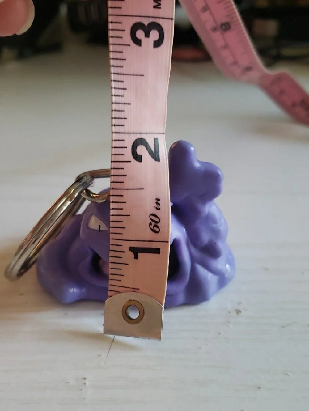 Vintage 1999 Grimer Pokemon Toy Keychain Figure From Burger King